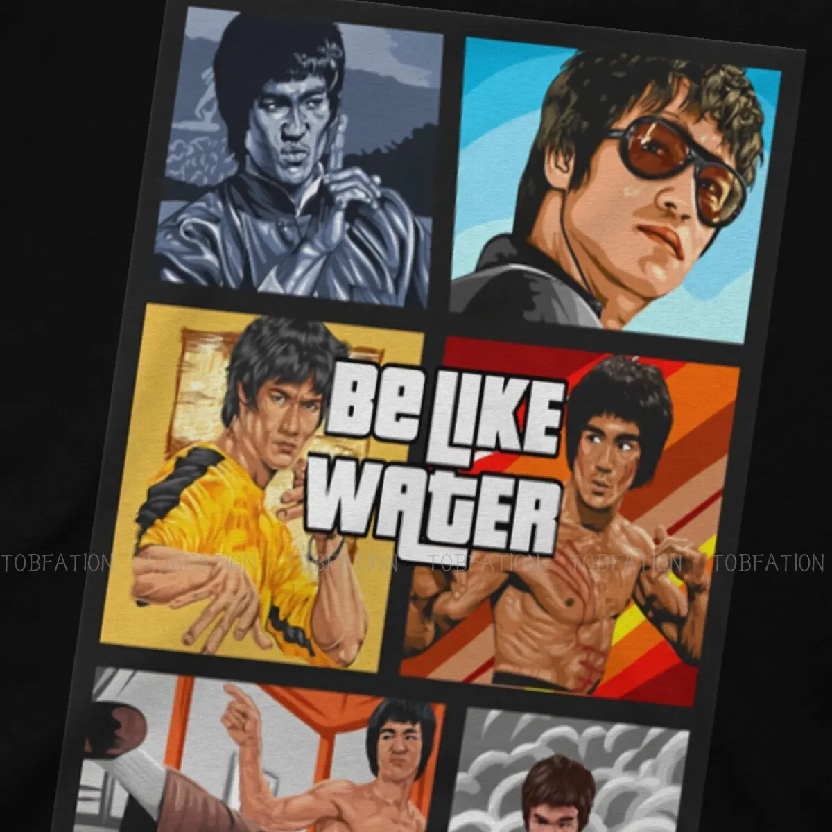 Bruce Lee Martial Artist Original Tshirts Be Like Water Gta Classic Distinctive Men S T Shirt Hipster Clothing 6xl Aliexpress