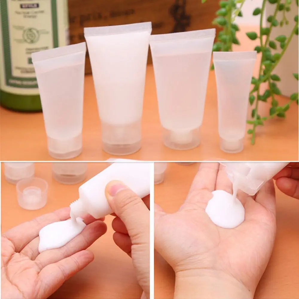 Dull Polish Cosmetic Soft Tube Squeeze Makeup Container Travel Dispensing Bottle