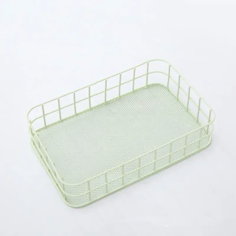 Nordic Iron Design Metal Storage Basket for Home and Office Organization