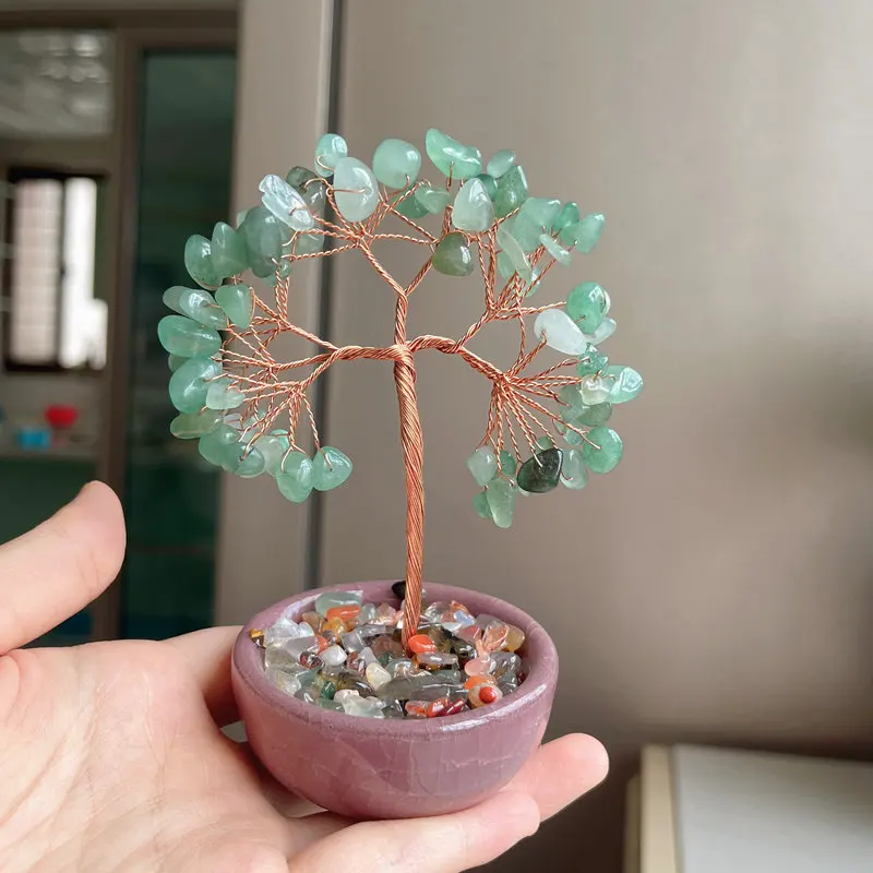 Pure natural crystal tree hand-made, energy-healing degaussing crystal, exquisite crystal pendants