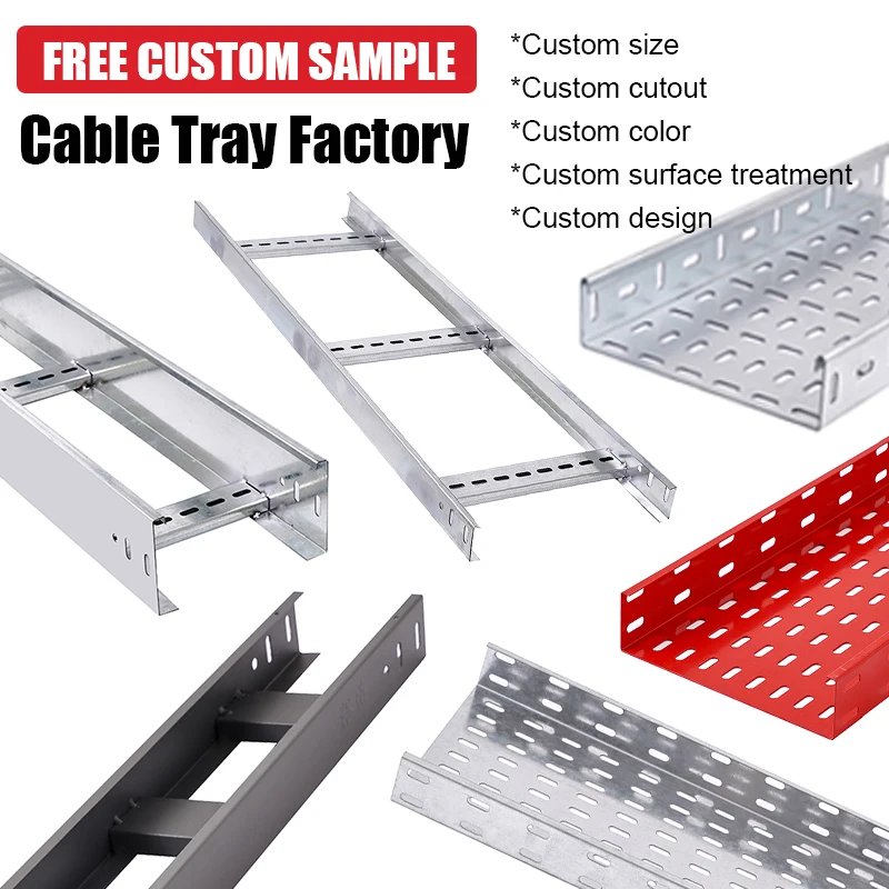 Custom Perforated Cable Tray Hot Dip Galvanized Cable Trunking Cable Duct Factory Price List