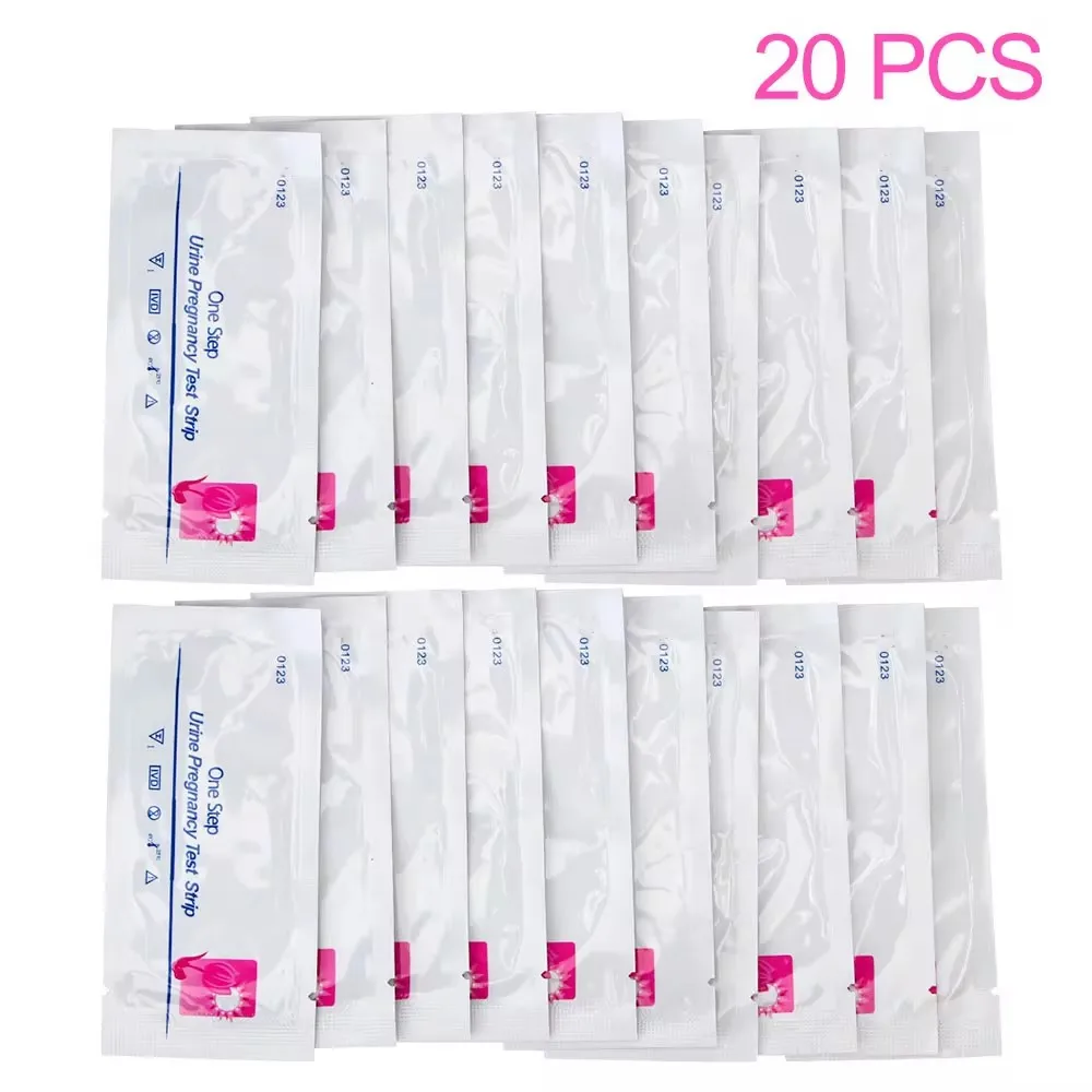 Very Early Pregnancy Testing Strips Urine Measuring Pregnancy Kits Over 99% Accuracy for Women Household HCG Test Strips 20pcs
