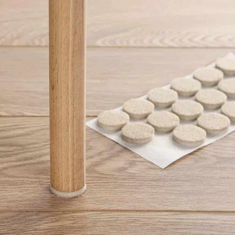 Felt Chair Leg Pads - Round & Square Self-Adhesive Anti-Slip Floor Protectors