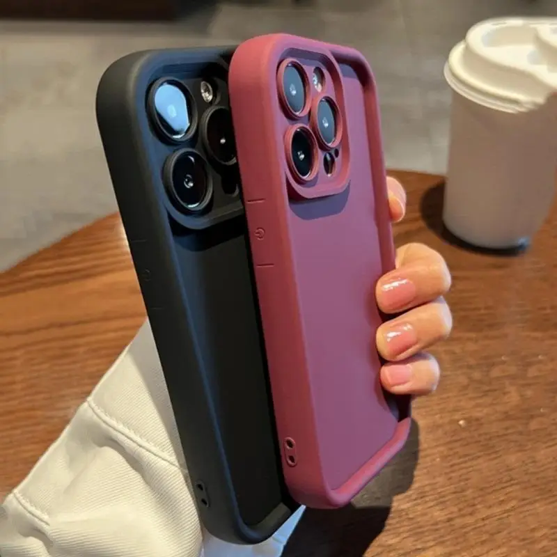 Stylish Candy Color Shockproof Bumper Phone Case with Soft Protective Cover