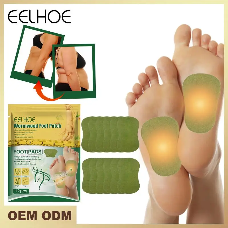 EELHOE Wormwood Detox Foot Patch Cleansing Toxins Foot Patches Adhesive Detox Foot Pads for Leg Health Cleansing Foot Care Pads
