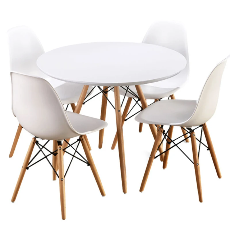 

Minimalist dining table and chair combination restaurant coffee shop solid wood