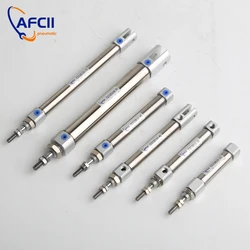 Mini Double Acting Pneumatic Cylinder CDJ2B10 CDJ2B16-5/10/15/20/25/30/35/40/50/60/75/100 Stainless Steel  Small Air Cylinder