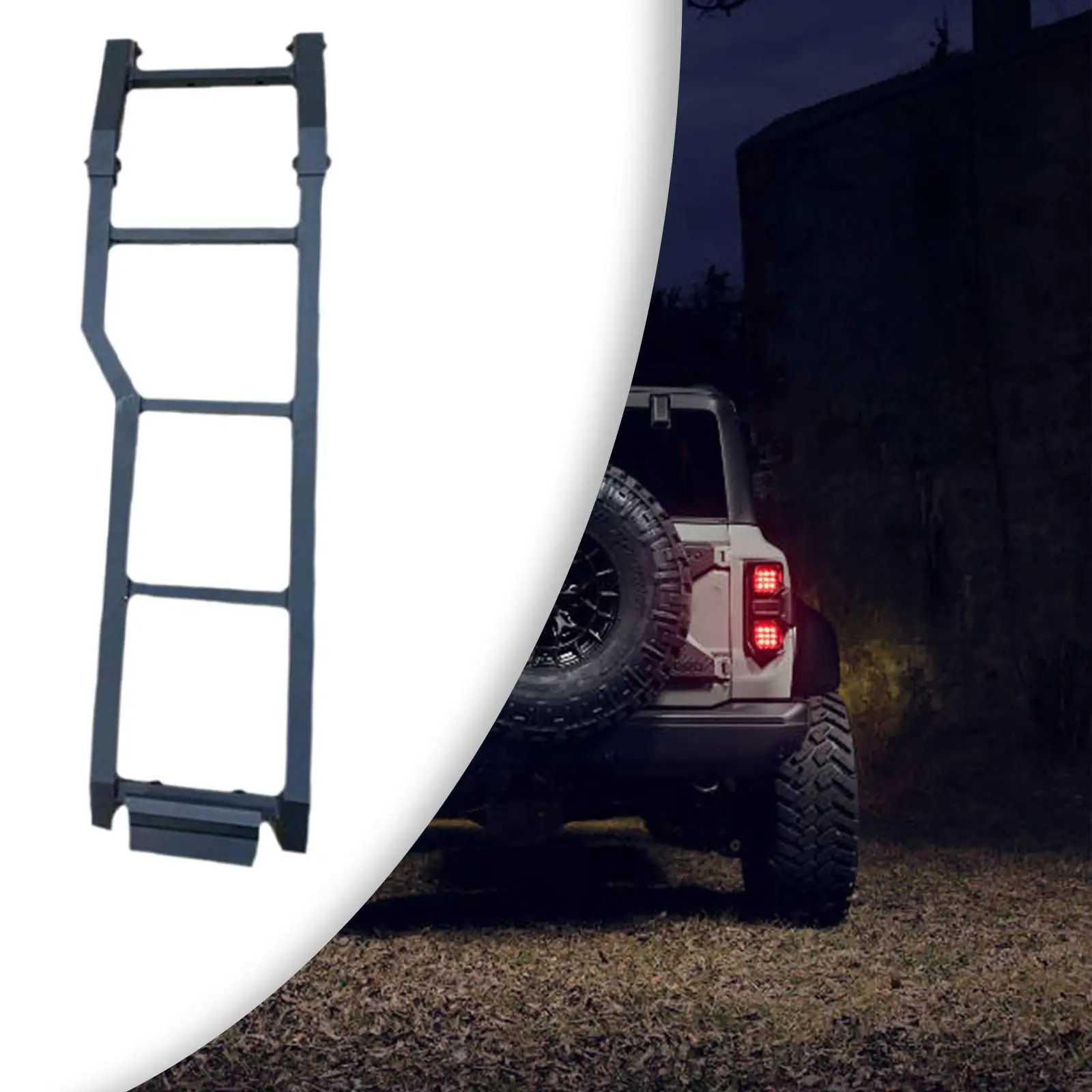 

Car Rear Door Ladder Assembly Rear Door Climbing Rack for Jb64W Accessories Easy to Install Spare Parts Direct Replacement