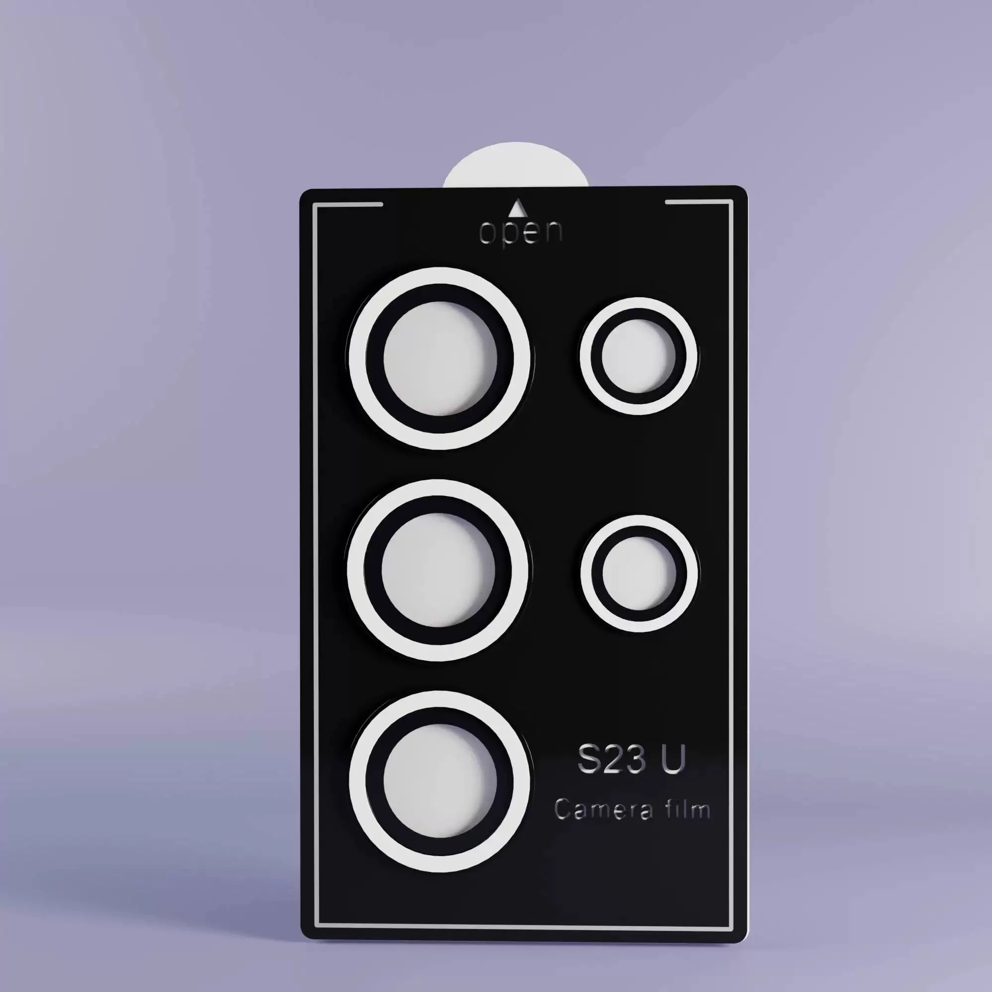 Luminous Color Lens Ring Tempered Glass Camera Protector with Anti-Scratch Cap