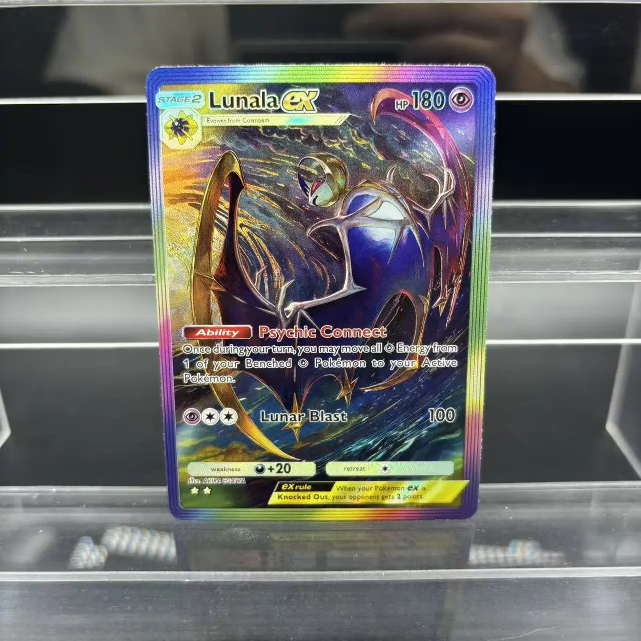 DIY TCG 포켓 컬렉션 카드 겐가르 마참 루나라 솔라글레오 ex 자체 제작 단일 카드 클래식 게임 애니메이션 카드 선물 장난감
