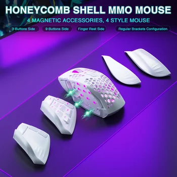 SOLAKAKA SM809 Pro Wireless MMO Gaming Mouse 6