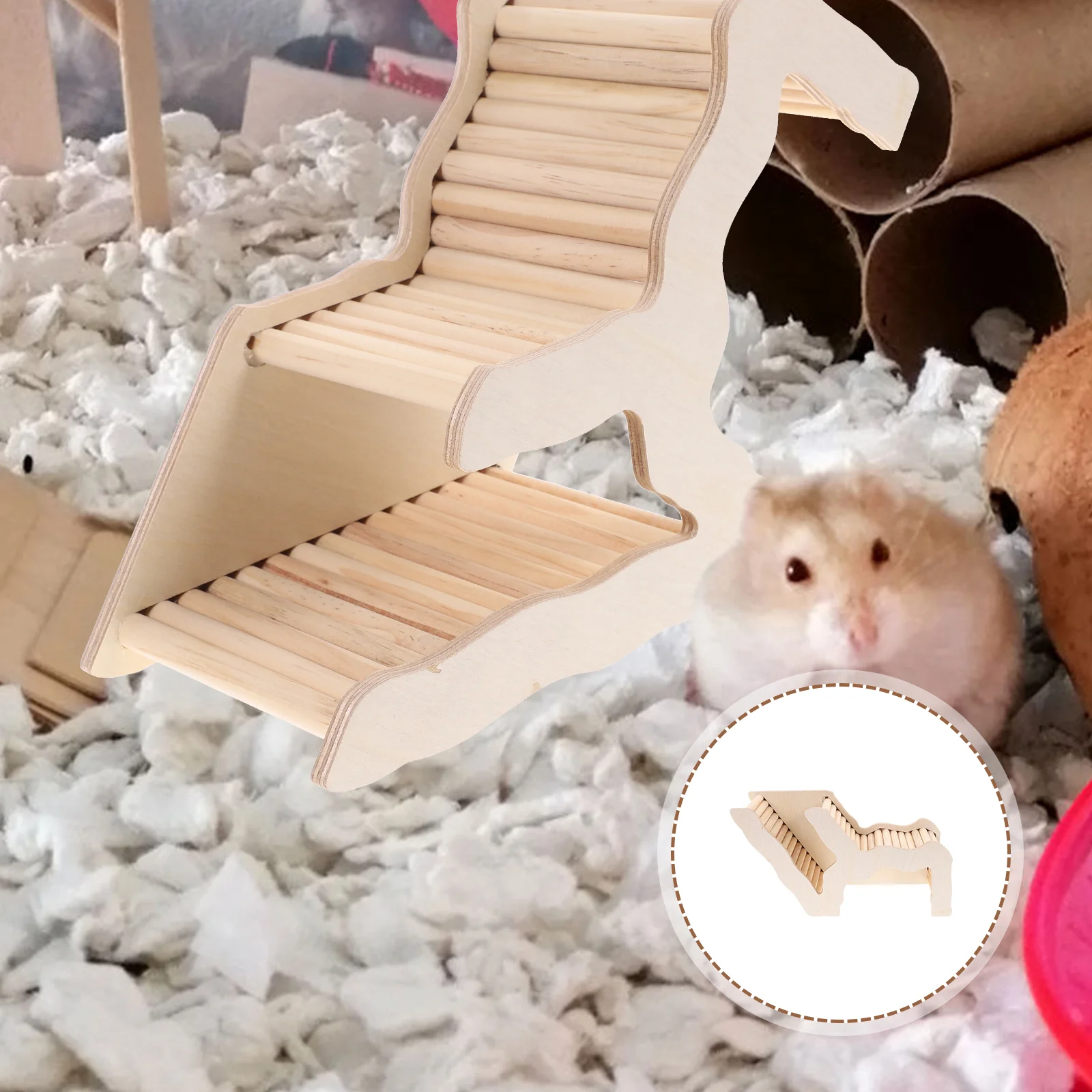 

Hamster Hiding House Wooden Hamster Hideout Creative Guinea Pig Hideout for Cage Pet Hideout