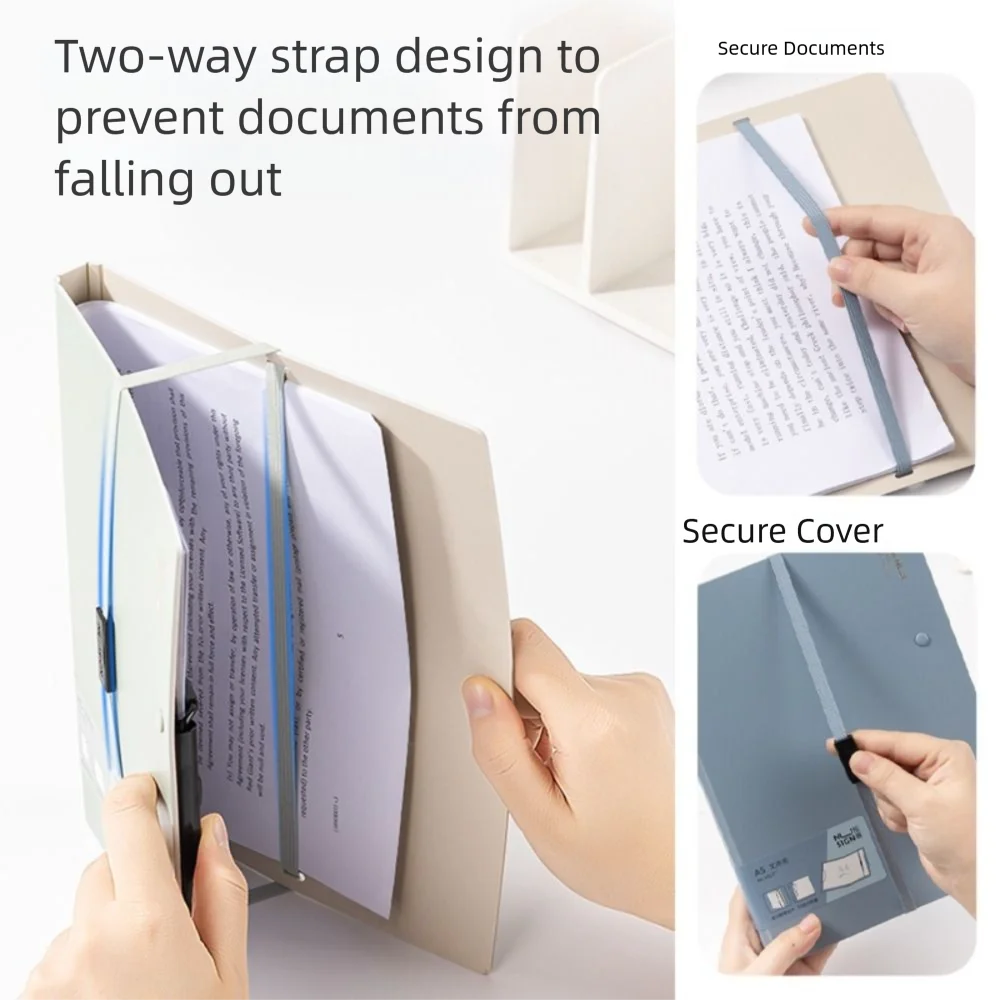 Gifts Portable Foldable Folders A4 To A5 Organize Artifacts File Contract Folders Versatile Test Paper Storage Tool