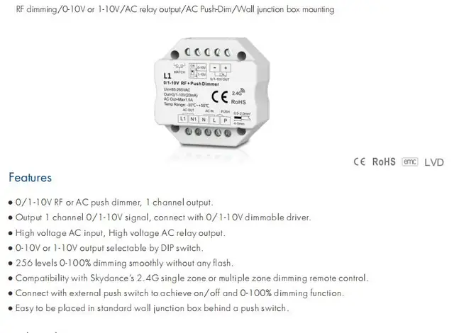 L1 0-10V Dimmer