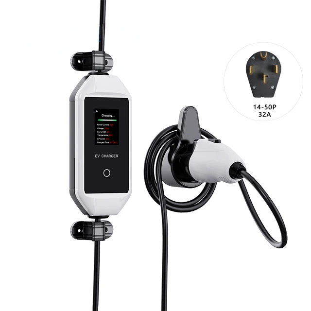 16A 32A AC EV Charger 3.5KW 7KW Portable Charger Electric Vehicle Car Charger Type 1 J1772