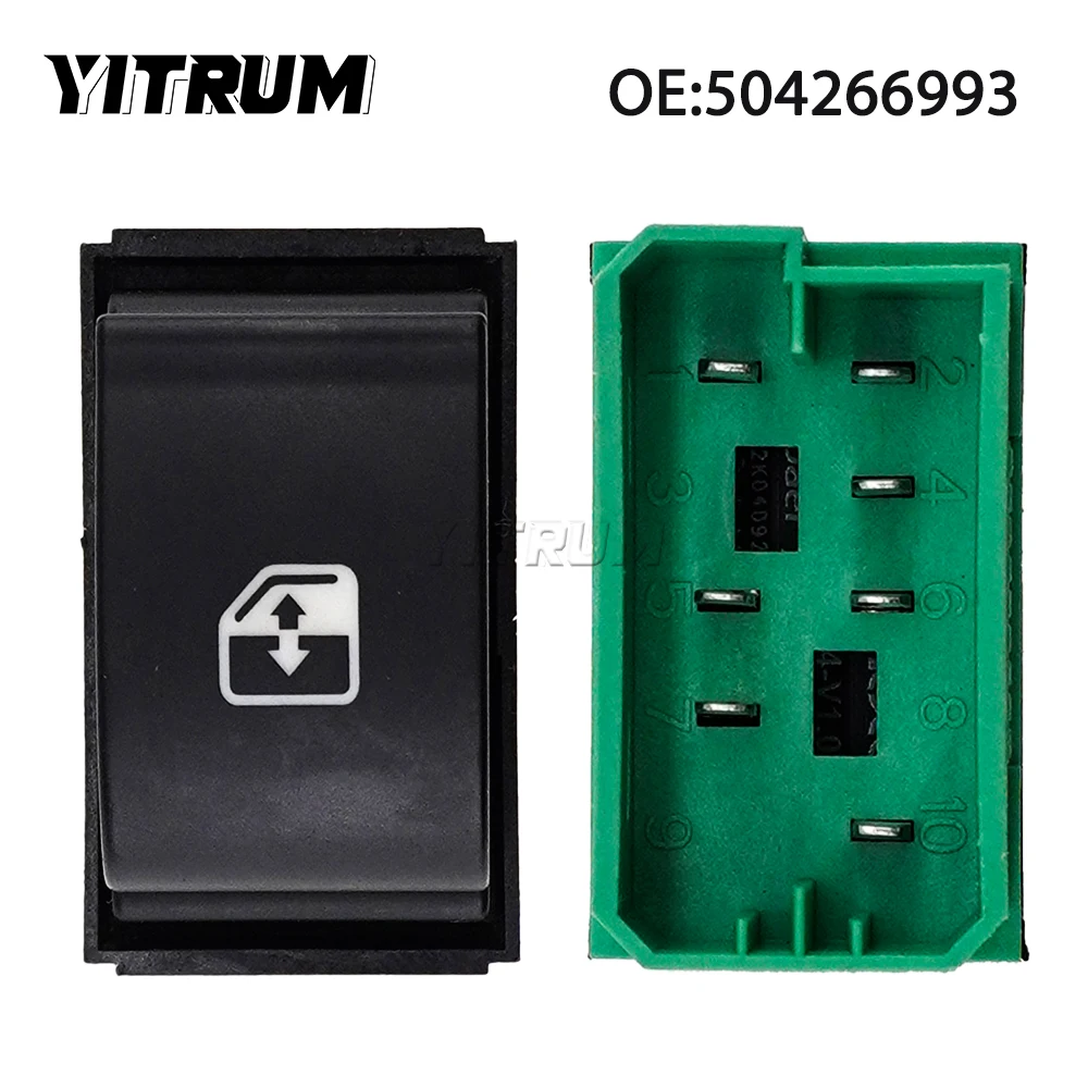 YITRUM 504266993 504266994 Control Button Power Window Switch Regulator Button For Iveco TRUCK