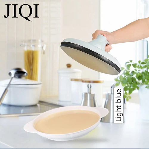 JIQI 자동 크레이프 메이커, 붙지 않는 피자 팬케이크 기계, 가정용 요리, 주방 응용, 스프링 롤, 전기 베이킹 팬 5