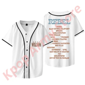 Anne Wilson Baseball T-shirts The Rebel Tour Merch Jersey Summer Women Men Fashion Casual Short Sleeve Jacket