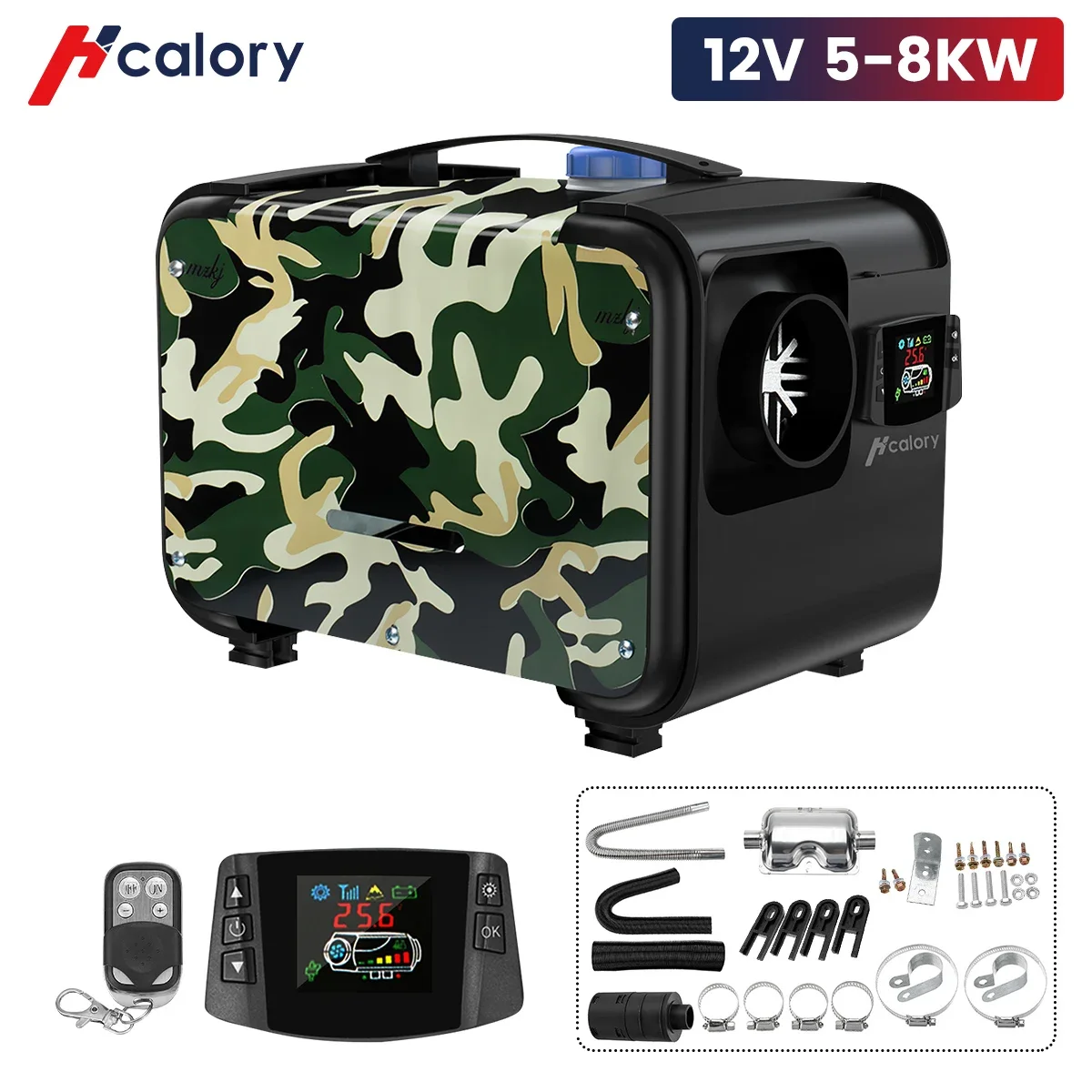 Hcalory neue 12v 5-8kw 5kw tragbare alles in einem Auto Luftpark Diesel  heizung LCD für LKW Motor LCD-Schlüsselsc halter