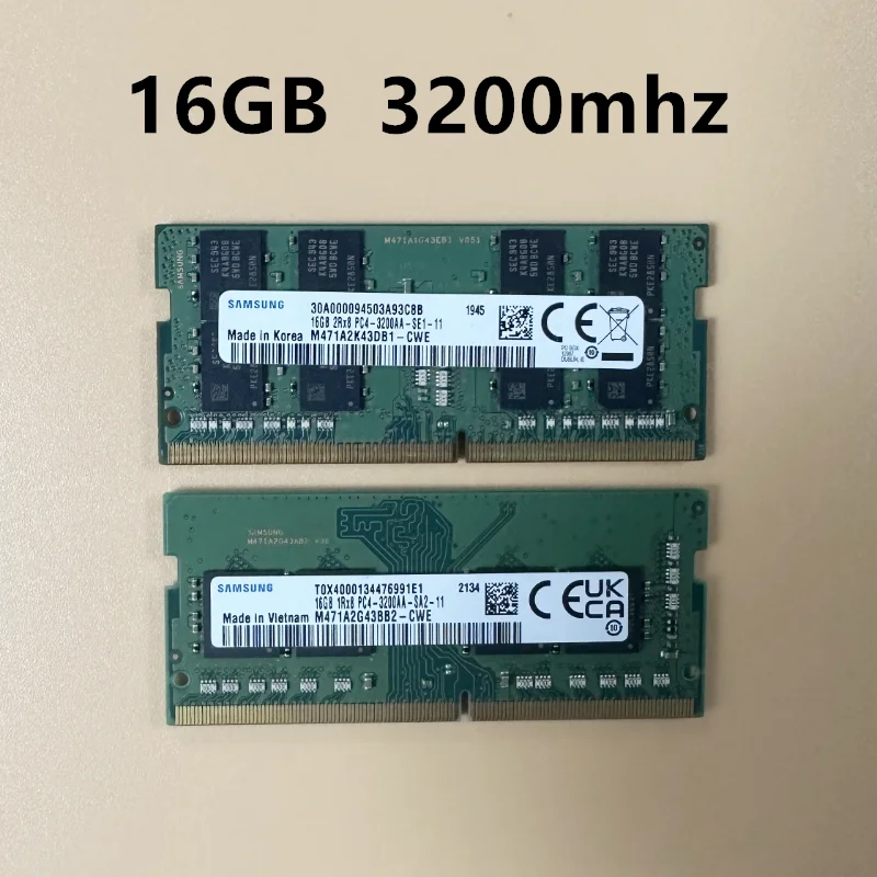 SAMSUNG DDR4 RAM 3200mhz 4GB 8GB 16GB 1.2V 260-Pin SO-DIMM Laptop