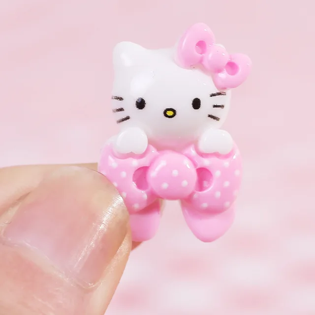10 Db Új Aranyos Rajzfilm Állat Hello Cica Gyanta Cabochon Scrapbooking Barkács Ékszerek Hajtó Kézműves Dekorációs Kiegészítők - Image 4