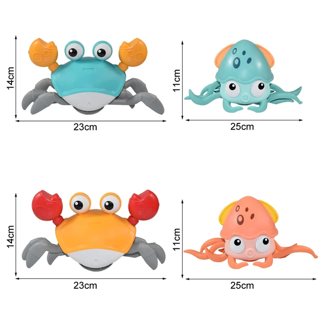 Kids Induction Escape Crab Octopus Crawling Toy Baby Electronic Pets Musical Toys Educational Toddler Moving Toy Birthday Gift 6