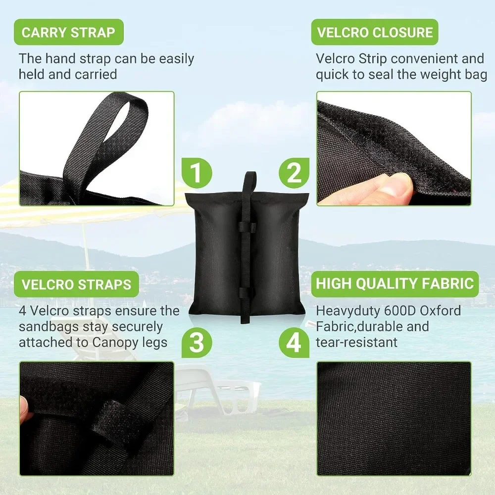 Camping Tent Accessories Garden Gazebo Foot Weights Sand Bag
