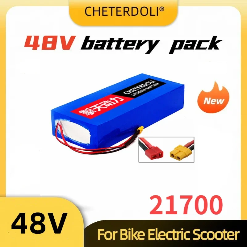 

Aleaivy 36V 48V 60V 20Ah Ebike Battery 21700 Lithium Battery Pack for Electric Bike Electric Scooter + Charger 42V 54.6V 67.2V