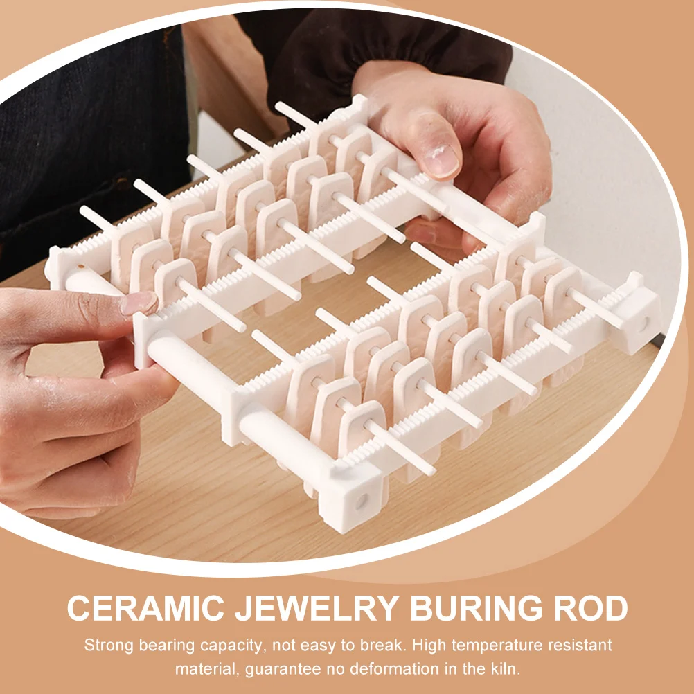 10pcs Ceramic Jewelry Hanging Burn Rods Hanging Burning Stick Kiln Fires Tools jewelry hanging burning tool