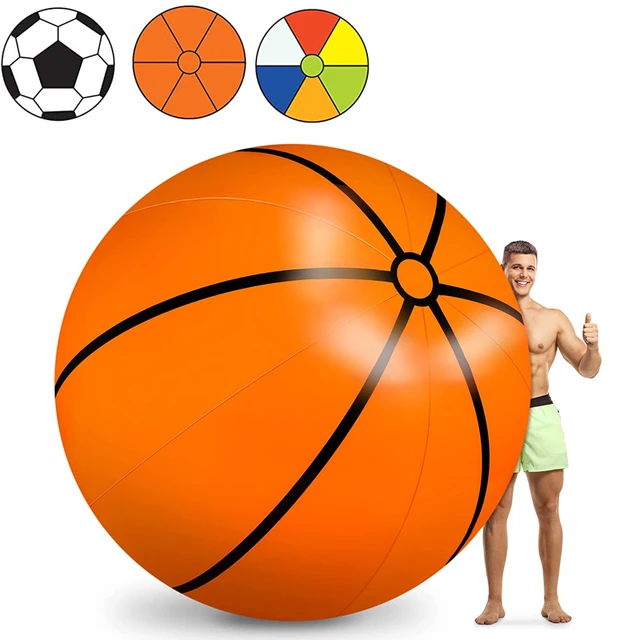 Pelotas inflables gigantes de fútbol, pelota de voleibol, playa