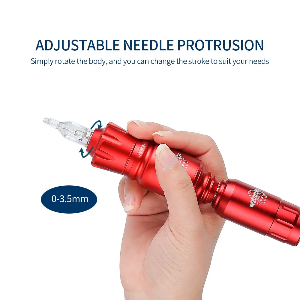 9000RPM Mini Rocket Tattoo Pen RCA Connector Short Rotary Tattoo Pen Cartridge Machine Professional Body Tattoo Permanent Makeup