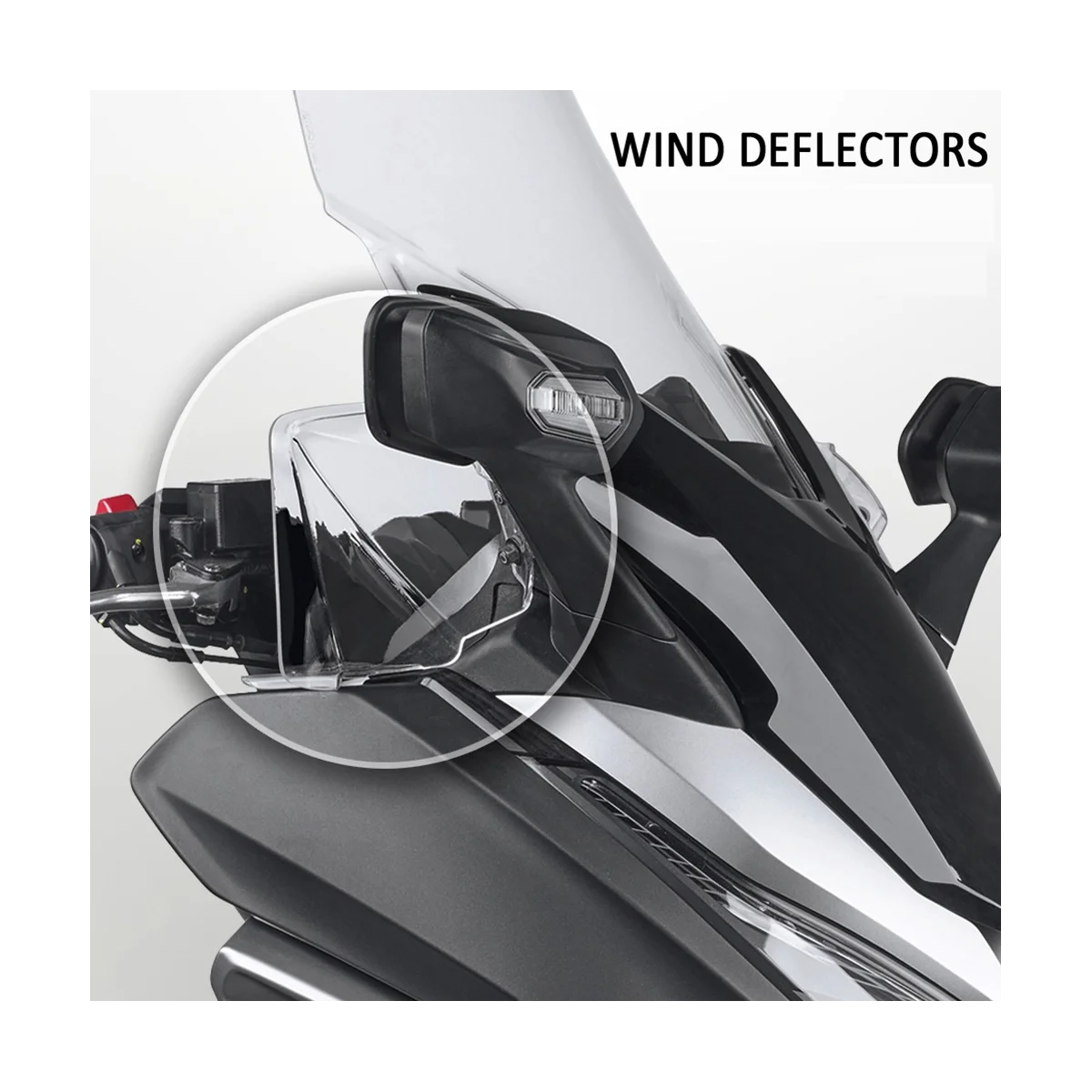

Дефлектор воздуха на лобовое стекло мотоцикла для Honda Forza 350 Forza250 Forza350 2019-2022 (прозрачный)