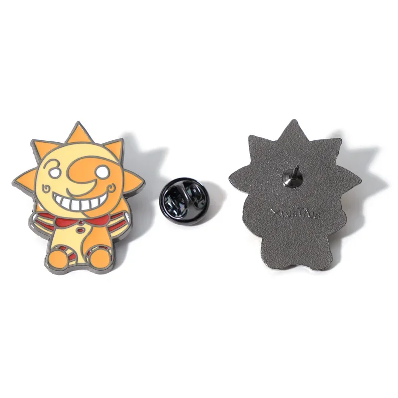 FNAF Five Nights at Freddy's Security Badge Pin Silver 2 Figure