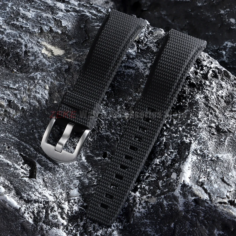 Premium Curved End Rubber Watch Strap - Versatile FKM Design