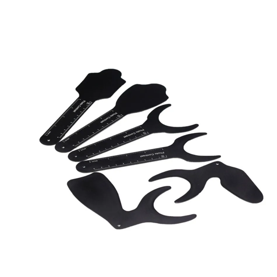 

Dental Orthodontic Black Background Board Photo Image Contrast Oral Cheek Plate With Scale Mark Autoclavable Tools