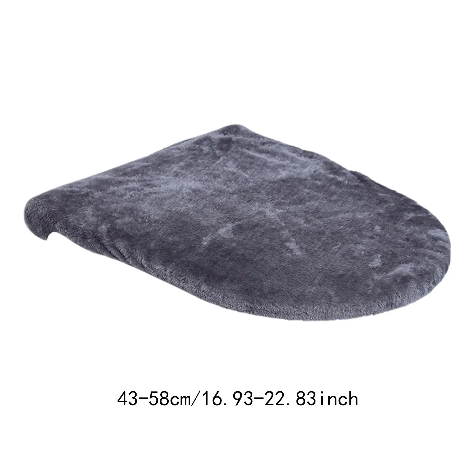 Toilet Lid Seat Cover Toilet Seat Mat Lightweight Washable Seat Cushion Absorbent for Bathroom Traveling Apartment Bar