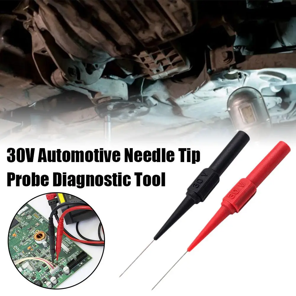 

30V Car Tip Probes Diagnostic Tools Auto Multimeter Probes Needle Mechanical Tools Leads Extention Tip Test Back Piercing J2J3