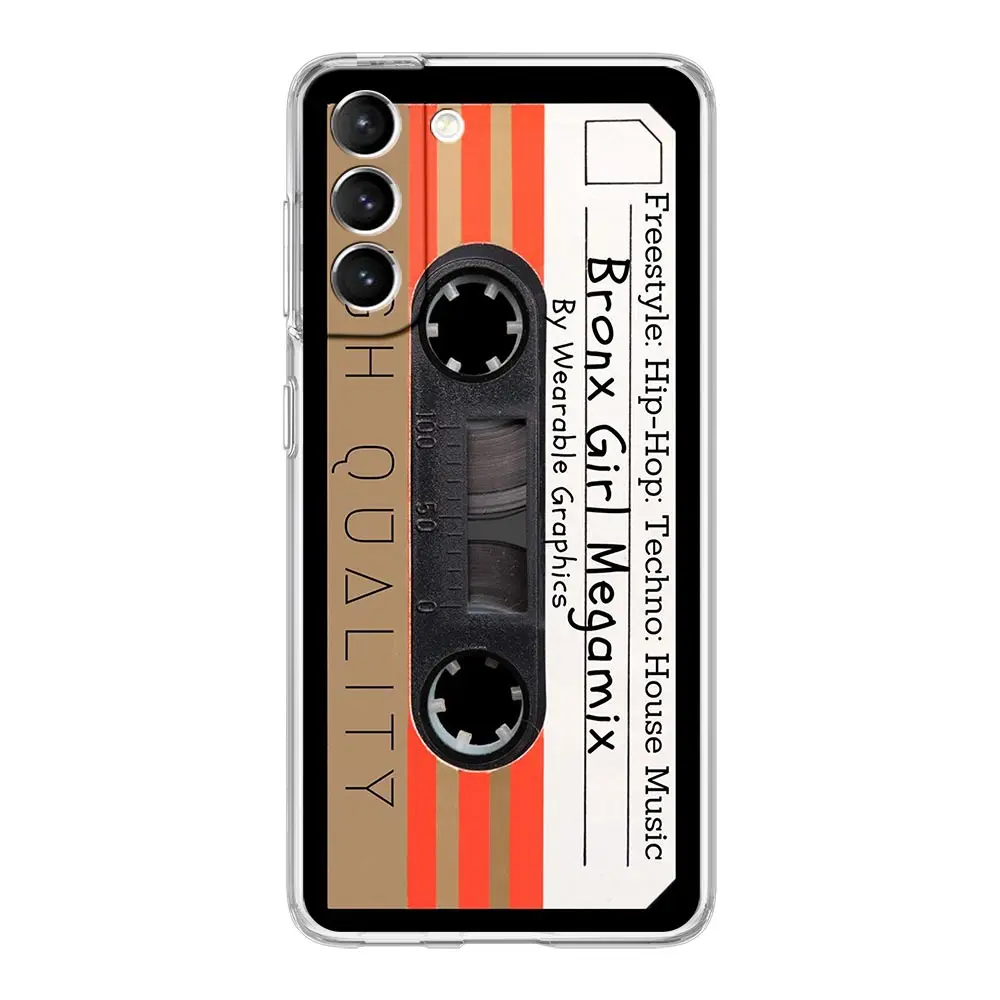 Retro Vintage Cassette Tape Clear Phone Case Cover