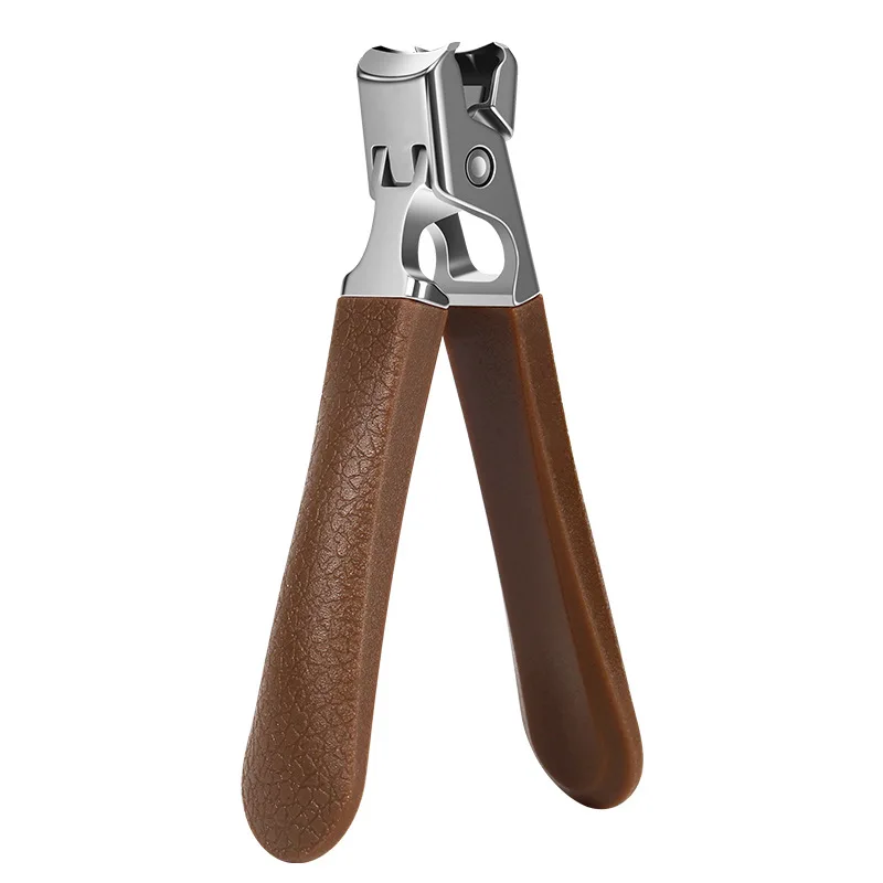 Nail Clipper Nail Clippers 1Pcs For Thick Nails Stainless Steel Wide Jaw Opening No Splash Fingernail Cutters Long Handle with Catcher