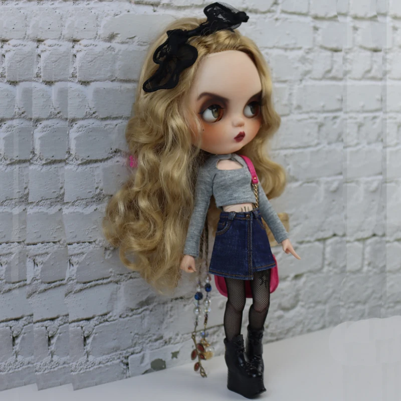 Azone Doll Shirt Pants Jeans Short for Ob24 Ob22 Azone Blythe Doll Clothes