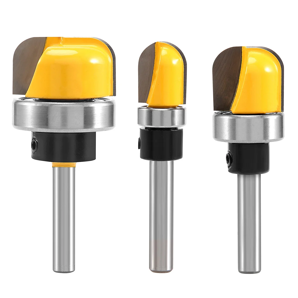 

3Pcs 1/4 Inch Shank Bowl and Tray Router Bit, Bowl & Tray Template Router Bit Set with Ball Bearing