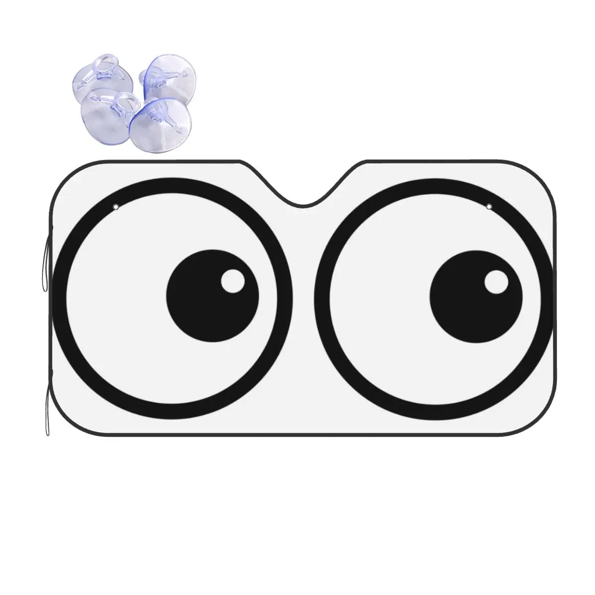 

Cartoon Cute Eyes Universal Windshield Sunshade 70x130cm Foils Sunshade Visor Sun Shade Protect
