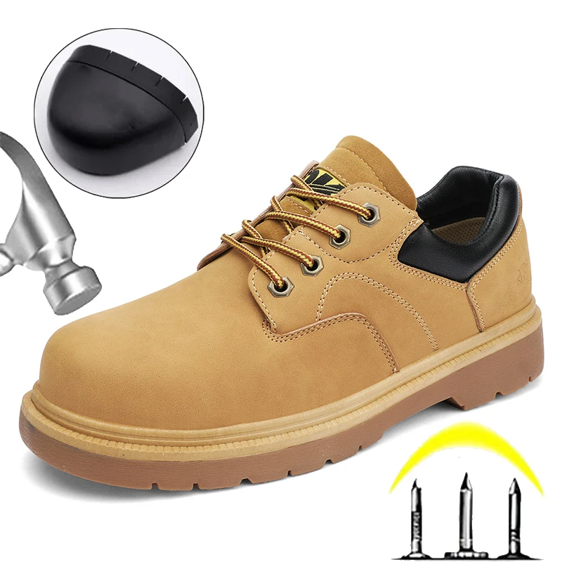 Scarpe Antinfortunistiche Da Lavoro Da Uomo Sneakers Da Lavoro Antiforatura Traspiranti Scarpe Da Lavoro Indistruttibili Maschili Uomo Anti-Smash Legg