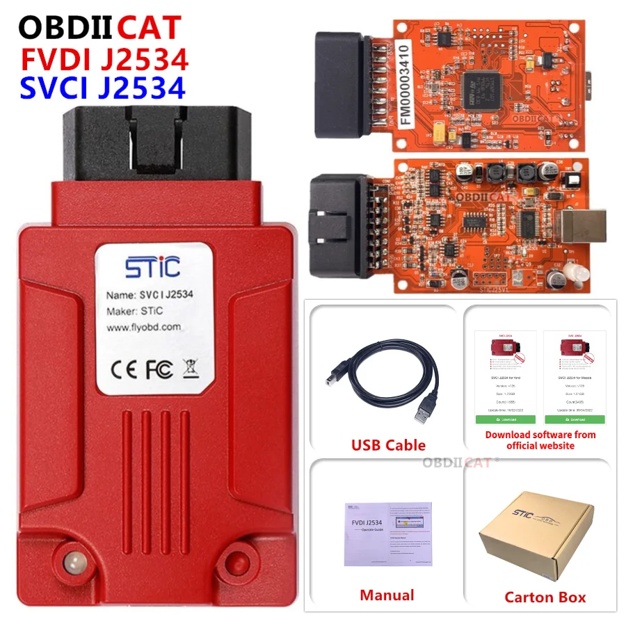 Eredeti Svci J2534 Car Diagnostic Tool Support Sae J1850 Protokoll Online Modul Programozás Jobb, Mint Az Els27