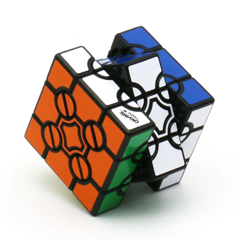 new-3x3-magic-cube-calvin's-puzzle-cube-gear-track-2-sided-binding-action-magic-in-magic-alien-children's-educational-toy