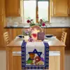 Happy Passover Linen Table Runners Dresser Scarves Table Decor Farmhouse Dining Table Runners Holiday Party Jewish Decorations 3