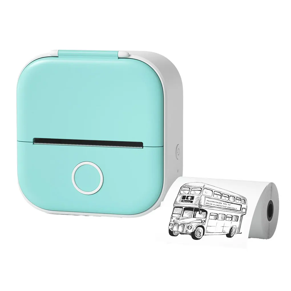 

Phomemo T02 Portable Mini Wireless Thermal Pocket Printer Self-adhesive Stickers Use for DIY, Journal Sticker Printing Clearly