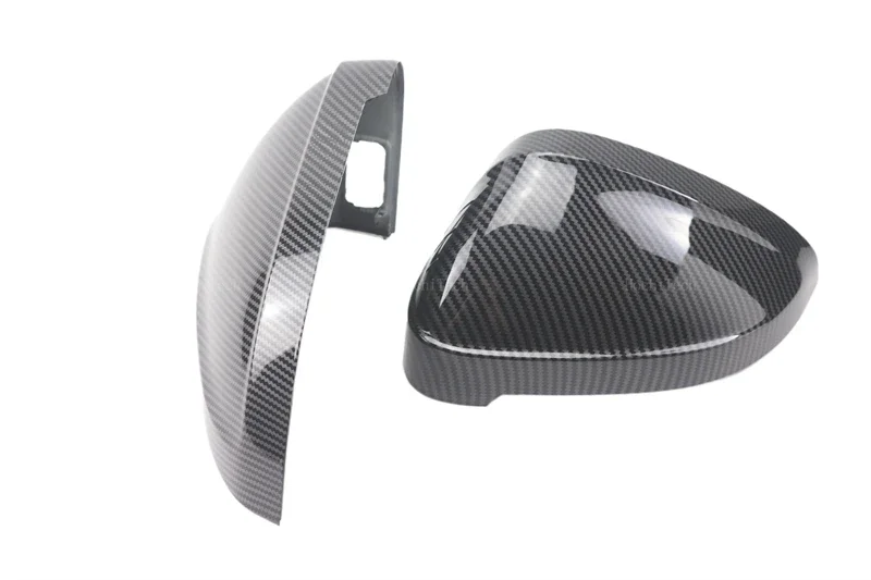 Für Audi A4 B9 Quattro Sline A5 S5 RS5 Sportback Side Assist ABS Rückspiegel Carbon Look Helle Schwarz Seite Abdeckungen Kappe – Detail 23