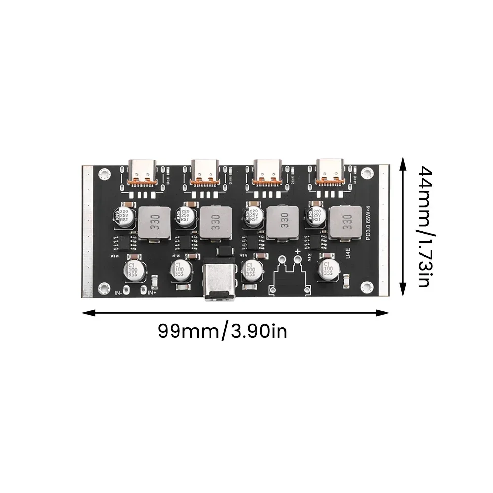 รูปสินค้า โมดูลชาร์จเร็ว PD65W 4 ทิศทาง รองรับ PD3.0 QC3.0 Type-C