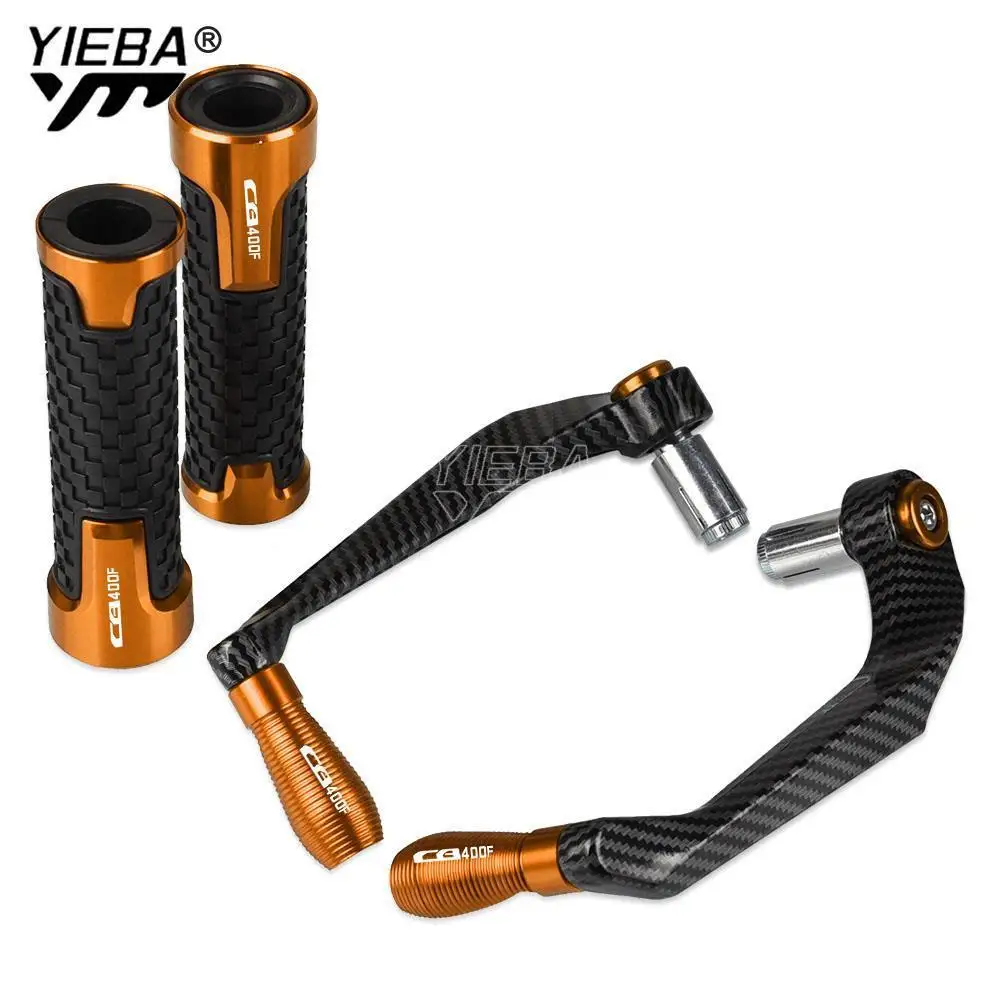 

Motorcycle Handlebar Grips Handle Bar And Brake Clutch Lever Guard Protection For Honda CB400F CB 400F CB400 F 1989 1990 1991